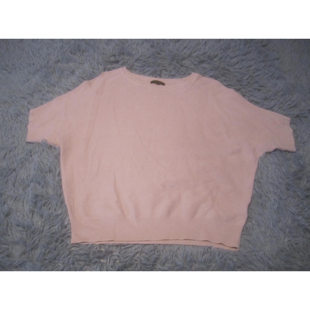Quince Sweater Womens XS Pink Short Sleeve Crewneck Dolman Knit Top Pullover